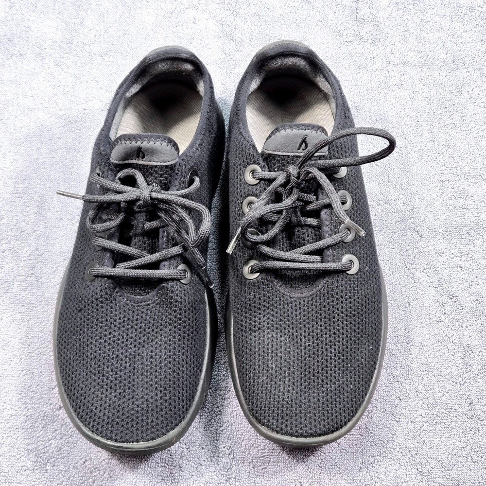 Allbirds Tree Runners Mens‎ Size 11 Black Good Sustainable Mesh Sneakers - Picture 4 of 13